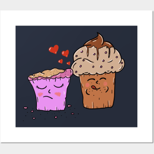 Cupcake love each other Posters and Art